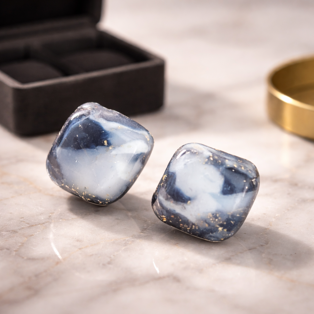 Nacre – Boucles d’oreilles acier inoxydable