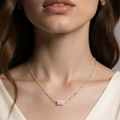 Collier Cléa – Quartz rose