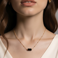 Collier Cléa – Tourmaline noire