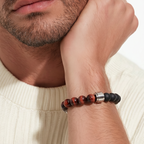 Bracelet Unys – Onyx & Œil de taureau