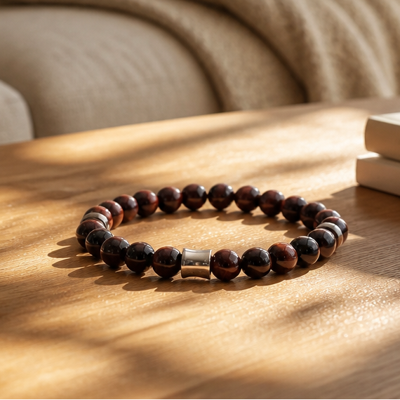 Bracelet Kahel – Onyx & Œil de taureau