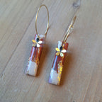 Éclosion – Boucles d’oreilles pendantes florales