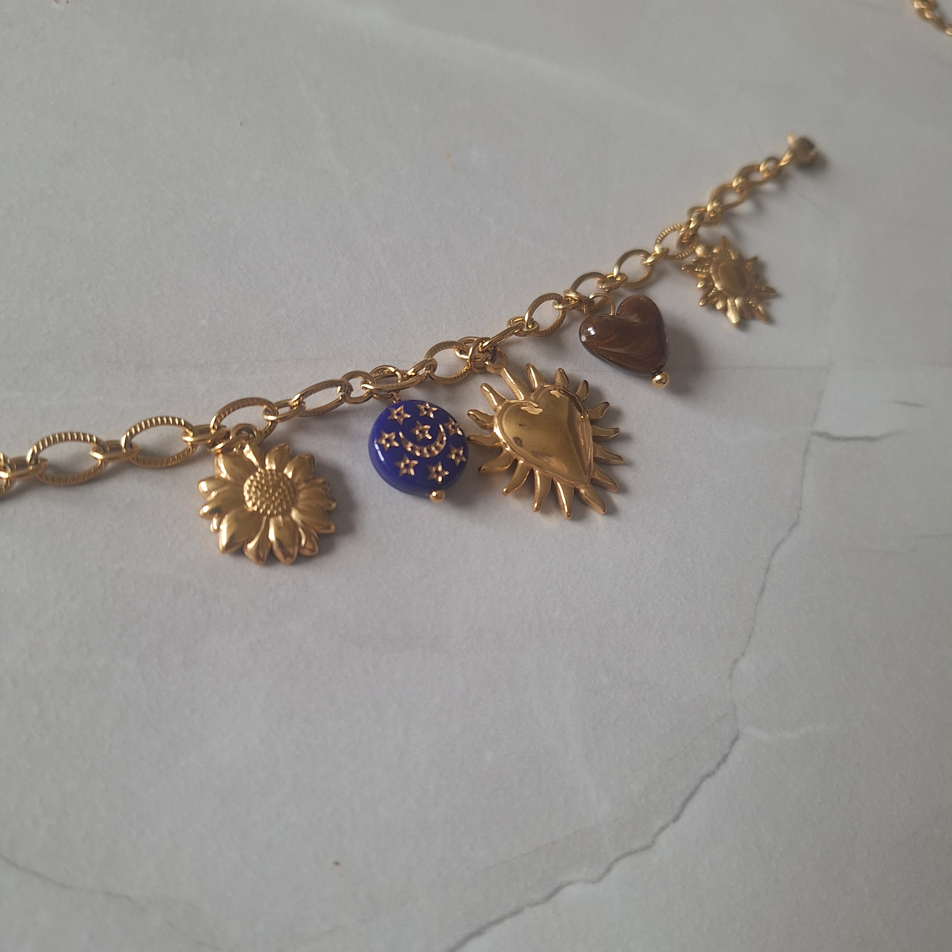 Céleste- Set collier et bracelet