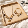 Céleste- Set collier et bracelet