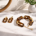 Écorce - Set bracelet et boucles écaille