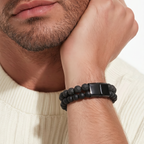 Bracelet Aska – Pierre de lave & Shungite